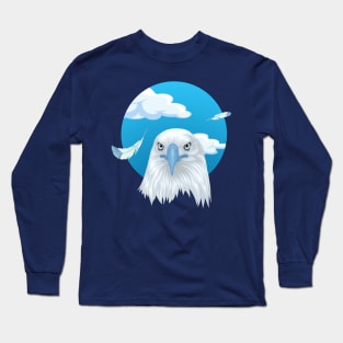 Blue Eagle Circle Long Sleeve T-Shirt